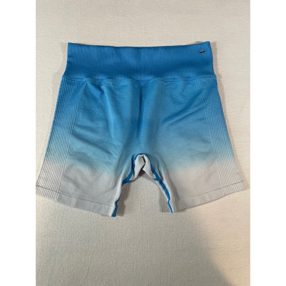 Pink Active Victoria's Secret Ombre Seamless Workout Shorts Blue White Large